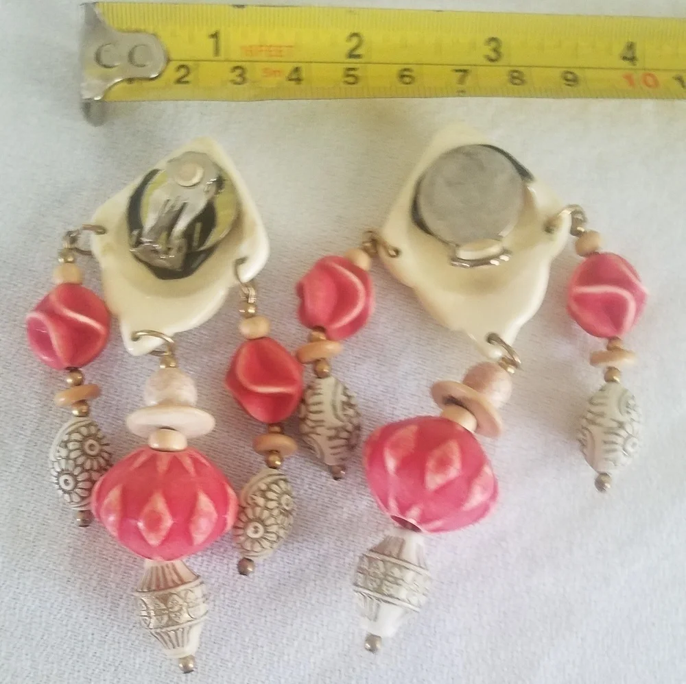Tribal Clip Earrings